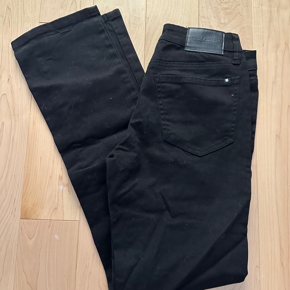 Like-New- Lucky Brand Mid Rise Straight Leg Black Jeans Pants (26) - Picture 5 of 12